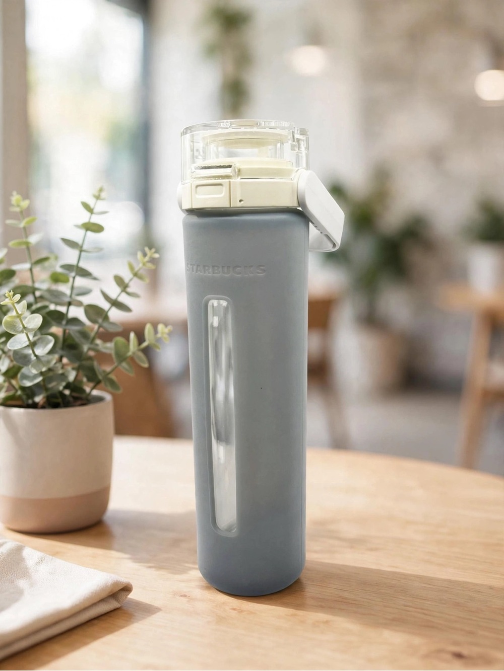 Starbucks Glass Water Bottle with Silicon Cover